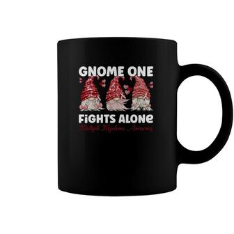 Gnome One Fights Alone Burgundy Multiple Myeloma Awareness Coffee Mug | Mazezy