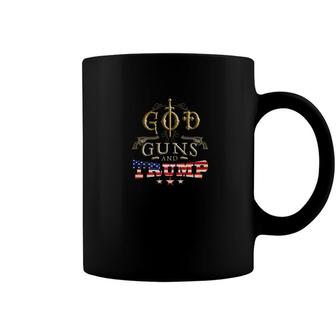 God Guns And Trump Trump 2020 Trump 45 Political Coffee Mug - Monsterry DE