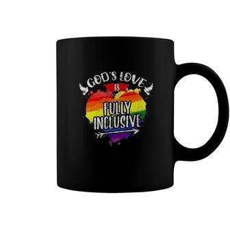 Gods Love Is Fully Inclusive LGBT Month Coffee Mug - Seseable