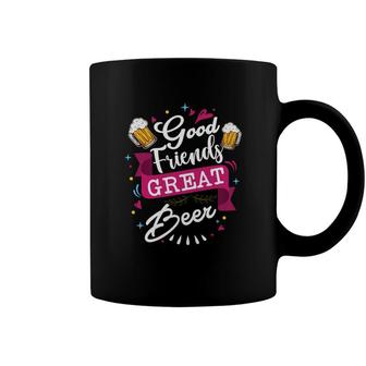 Good Friends Great Beer Colorful Design Coffee Mug - Seseable