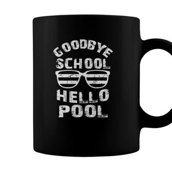 Goodbye School Hello Pool Funny Student Teacher Gifts T Coffee Mug - Seseable