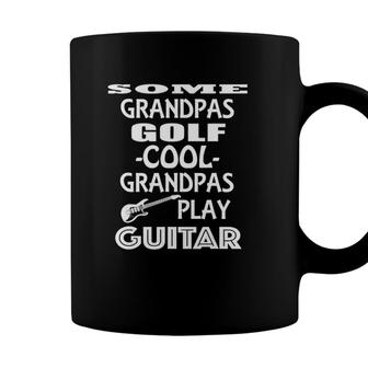 Grandpa Cool Grandpas Play Guitar Fathers Day Coffee Mug - Seseable