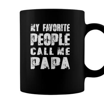 Grandpa Gifts Dad Gifts My Favorite People Call Me Papa Coffee Mug - Seseable