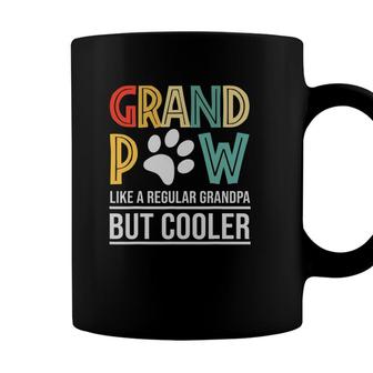 Grandpaw Like A Regular Grandpa But Cooler Fathers Day Coffee Mug - Seseable