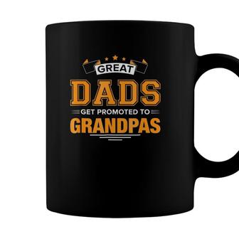 Great Dads Get Promoted To Grandpas Fatherly Coffee Mug - Seseable