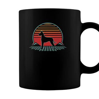 Great Dane Retro Vintage 80S Style Dog Lover Gift Coffee Mug - Seseable