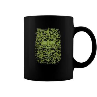 Green Man Design For Witches Wiccans And Pagans Coffee Mug | Mazezy