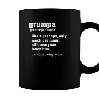 Grumpa Definition - Grandpa Fathers Day Gift Grand Father Coffee Mug - Seseable