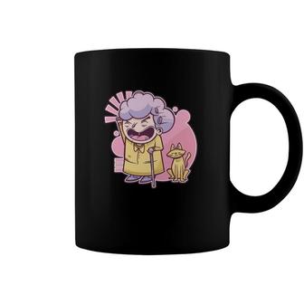Grumpy Grandma Cat Lover Gift Coffee Mug | Mazezy