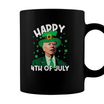 Happy 4Th Of July Biden Leprechaun Shamrock St Patricks Day Coffee Mug - Seseable