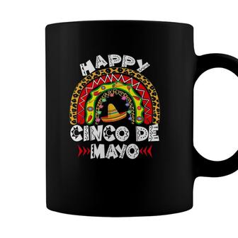 Happy Cinco De Mayo Rainbow Mexican Fiesta For Women Men Coffee Mug - Seseable