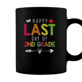 Happy Last Day Of 2Nd Grade Funny Gift Teacher Students Coffee Mug - Seseable