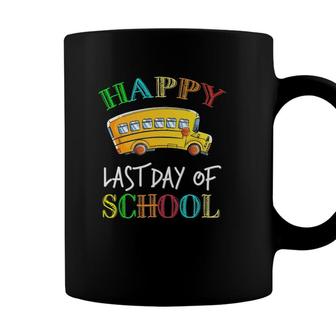 Happy Last Day Of School Bus Driver Student Teacher Summer Coffee Mug - Seseable