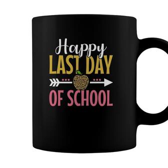 Happy Last Day Of School Leopard Print Teacher Or Student Coffee Mug - Seseable