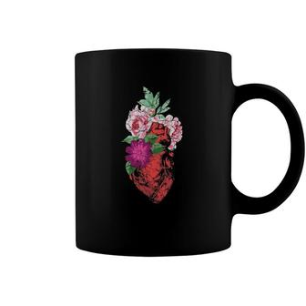 Heart Flower Nature Person Gift Coffee Mug | Mazezy