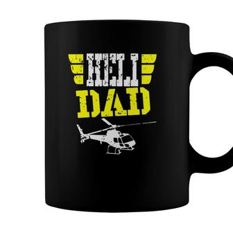 Helicopter Pilot Dad Funny Fathers Day Gift Husband Coffee Mug - Seseable