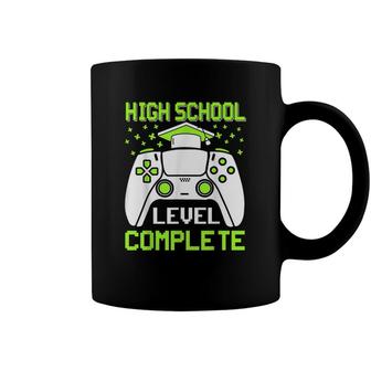 High School Level Complete Class Of 2022 Graduation Gamer Coffee Mug - Seseable