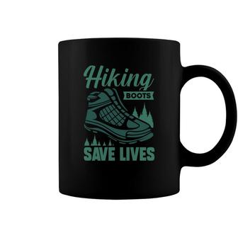 Hiking Boots Save Lifes Explore Travel Lover Coffee Mug - Seseable