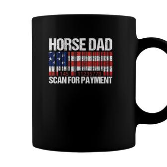Horse Dad Scan For Payment Fathers Day Coffee Mug - Seseable