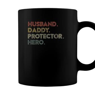 Husband Daddy Protector Hero Vintage Version Coffee Mug - Seseable