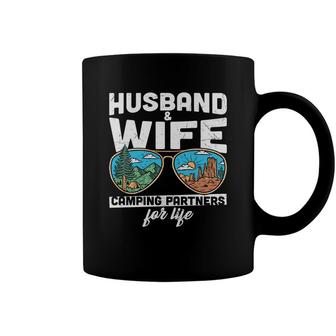 Husband Wife Camping Partners For Life Design New Coffee Mug - Seseable