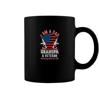 I Am A Dad Grandpa And A Honorable Veteran Nothing Scares Me Coffee Mug - Seseable
