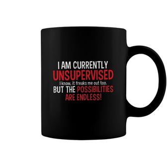 I Am Currently Unsupervised New Letters Coffee Mug - Seseable
