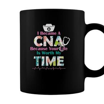 I Became A Cna Proud Nurse Nursing Saying Quote Gift Coffee Mug - Seseable