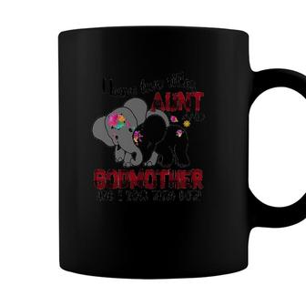 I Have Two Titles Aunt And Godmother And I Rock Them Both Elephants Version Coffee Mug | Seseable UK