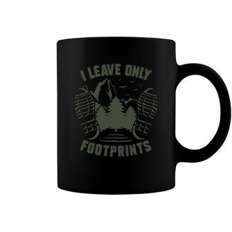 I Leave Only Footprints Explore Travel Lover Coffee Mug - Seseable