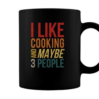 I Like Cooking And Maybe 3 People Culinary Antisocial Cook Coffee Mug - Seseable