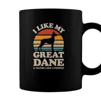 I Like My Great Dane And Maybe Like 3 People Dog Lover Gifts Coffee Mug - Seseable