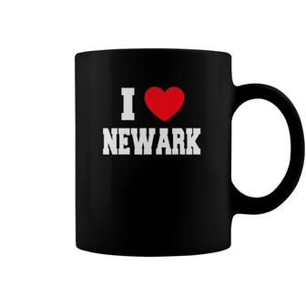 I Love Newark Red Heart Coffee Mug | Mazezy