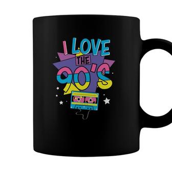 I Love The 90S Mixtape Music Vintage Style 80S 90S Gift Coffee Mug - Seseable