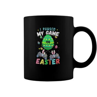 I Paused My Game For Easter Boy Gamer Video Controller Egg Coffee Mug | Mazezy
