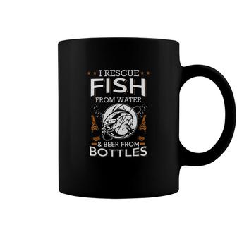 I Rescue Fish From Water Beer From Bottles New Coffee Mug - Seseable