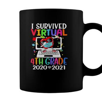 I Survived Virtual Teaching End Of Year Teaching 4Th Grade Coffee Mug - Seseable