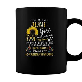 Im A June Girl 1990 31St Birthday Sunflower 31 Years Old Coffee Mug - Seseable