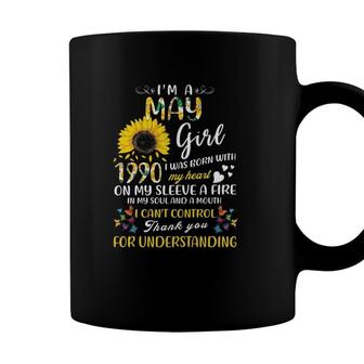 Im A May Girl 1990 31St Birthday Sunflower 31 Years Old Coffee Mug - Seseable