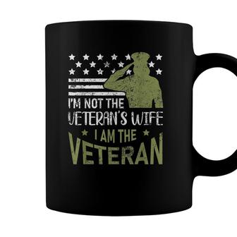 Im Not The Veterans Wife Im The Veteran Usa Military Woman Coffee Mug - Seseable