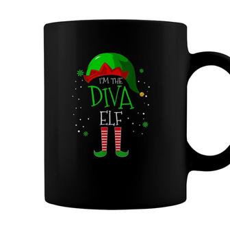 Im The Diva Elf Family Matching Costume Christmas Gift Coffee Mug - Seseable