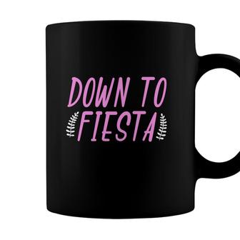 Im The Down To Fiesta Bachelorette Party Bride Bridesmaid Coffee Mug - Seseable