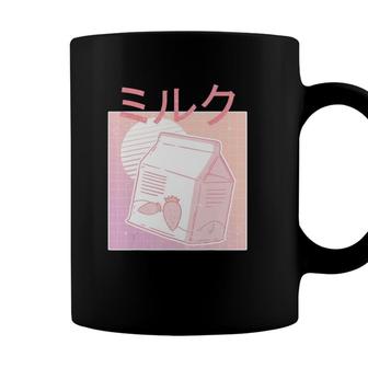 Japanese Anime Kawaii Strawberry Milk Shake Retro 90S Anime Coffee Mug - Seseable