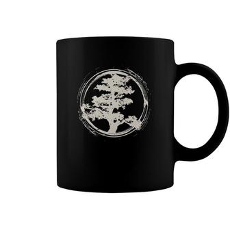 Japanese Zen Master Bonsai Tree Gift Design Idea Coffee Mug | Mazezy