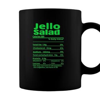 Jello Salad Nutrition Facts Funny Thanksgiving Christmas Coffee Mug - Seseable