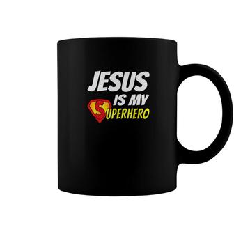 Jesus Is My Superhero Christianity Religion God Coffee Mug - Monsterry UK
