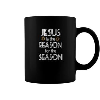 Jesus Is The Reason For The Season Christmas Stocking Coffee Mug - Monsterry DE