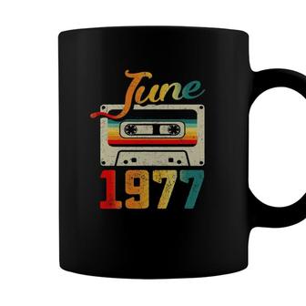 June 1977 Cassette Tape 44Th Birthday Music 44 Years Old Coffee Mug - Seseable