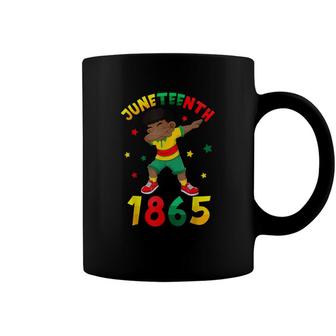 Juneteenth 1865 Dabbing Black King Boys Kids Toddlers Coffee Mug - Seseable