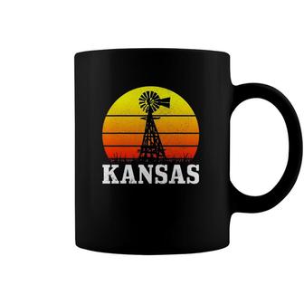 Kansas Vintage Pride Windmill Kansas Coffee Mug | Mazezy